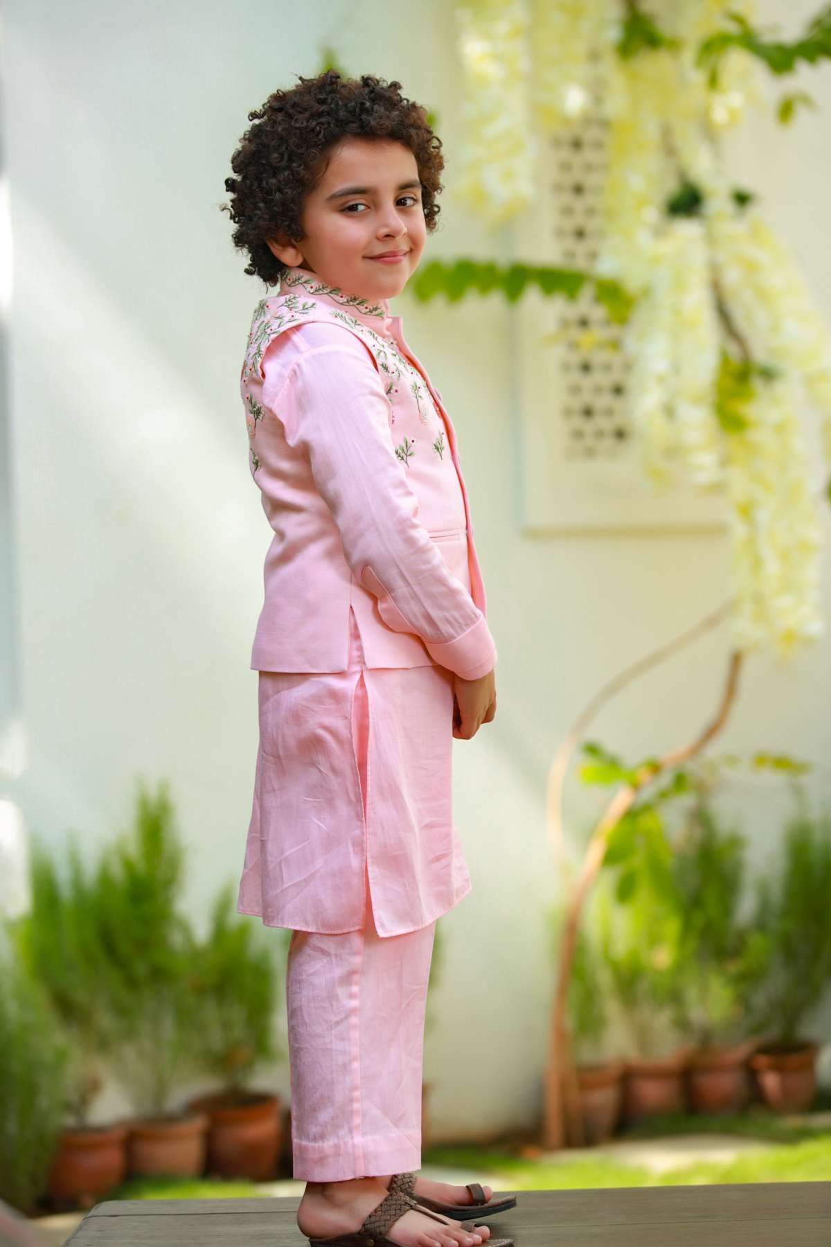 Silk Nehru Jacket Set