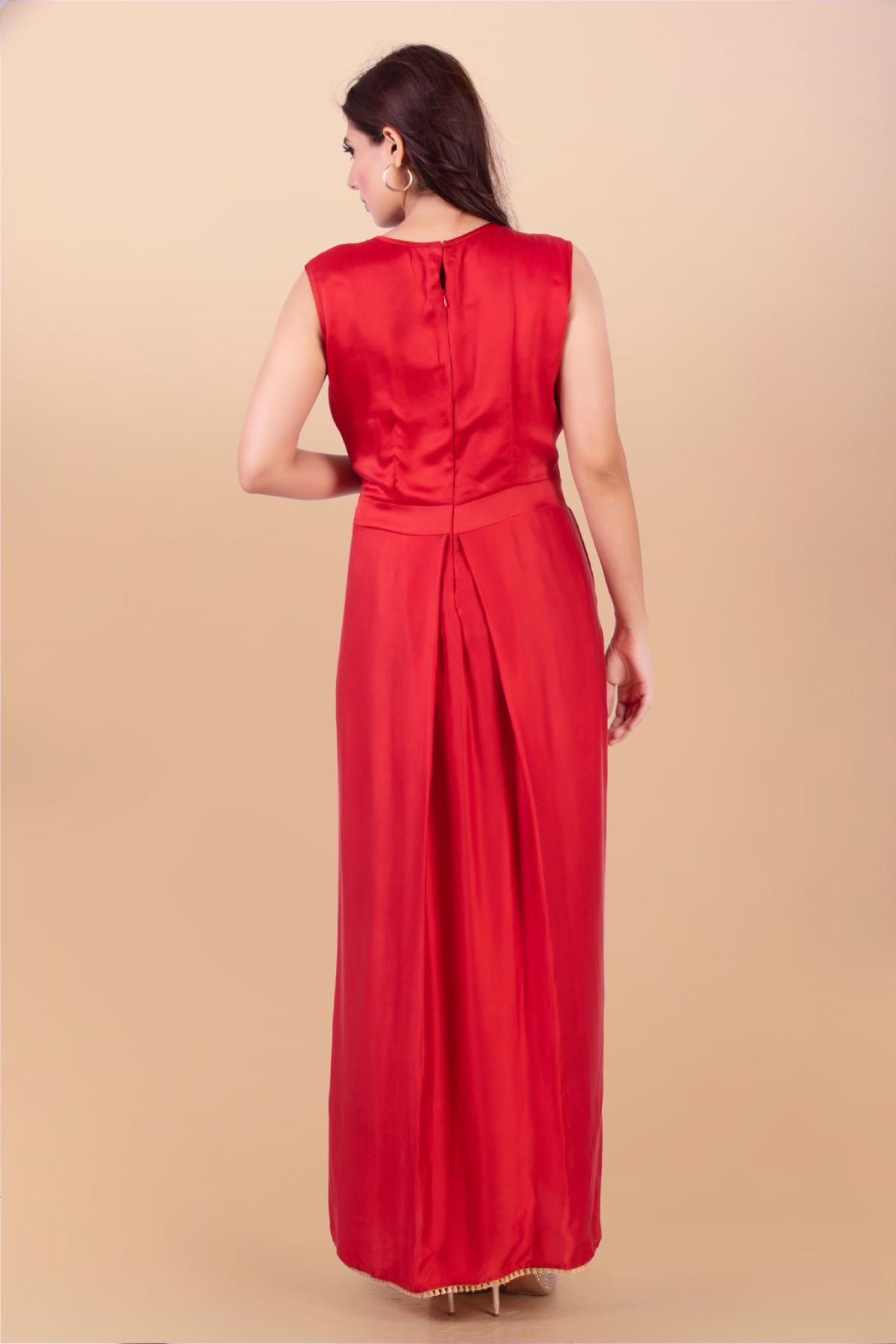 Silk Voile Print Dress Set