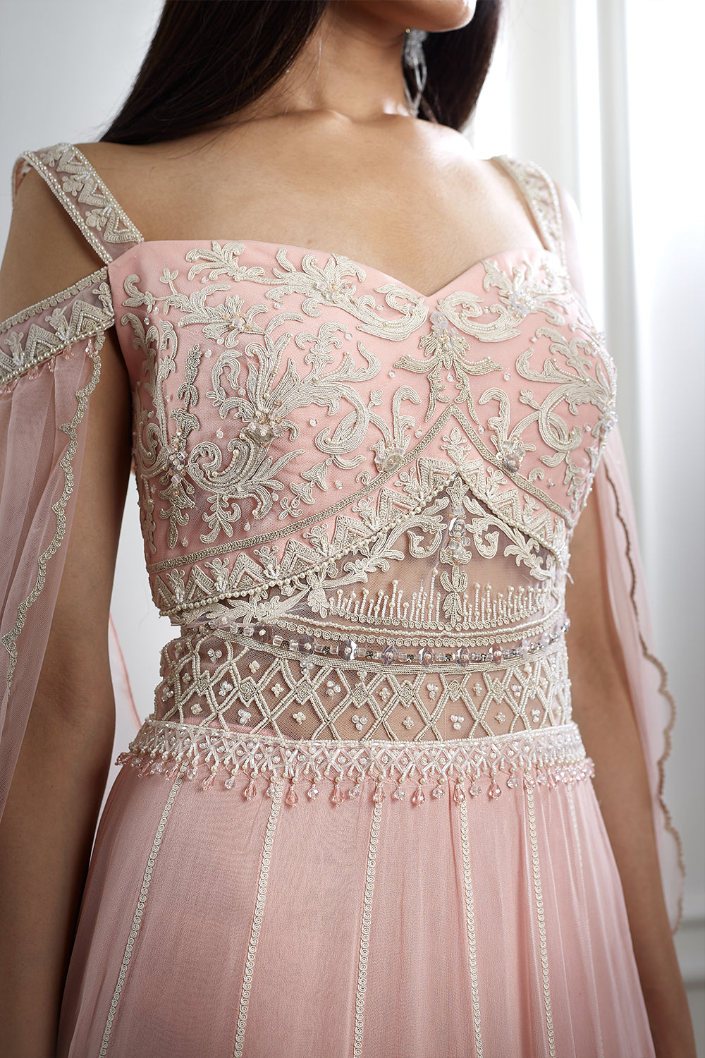 Embroidered Cape Anarkali