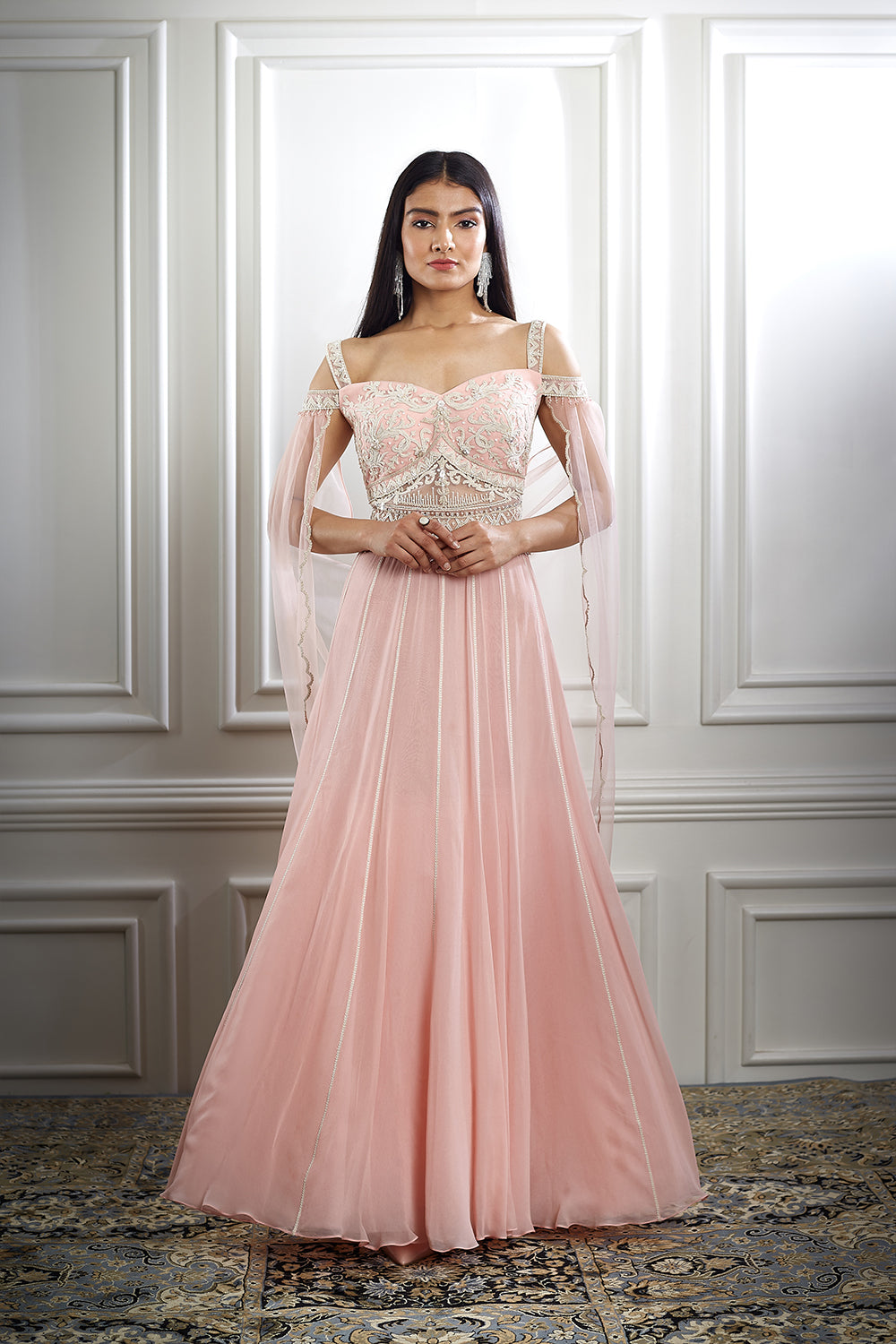 Embroidered Cape Anarkali