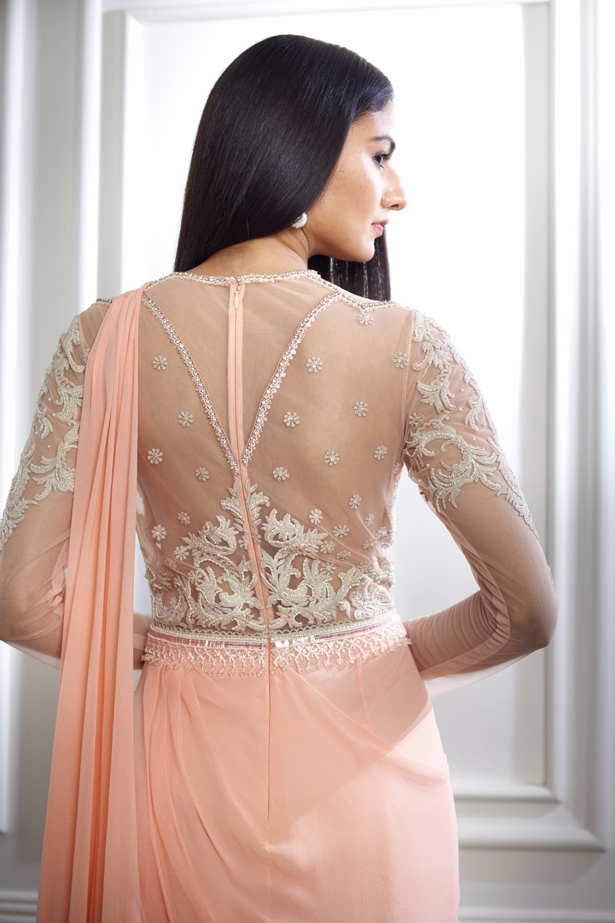 Embroidery Drape Saree