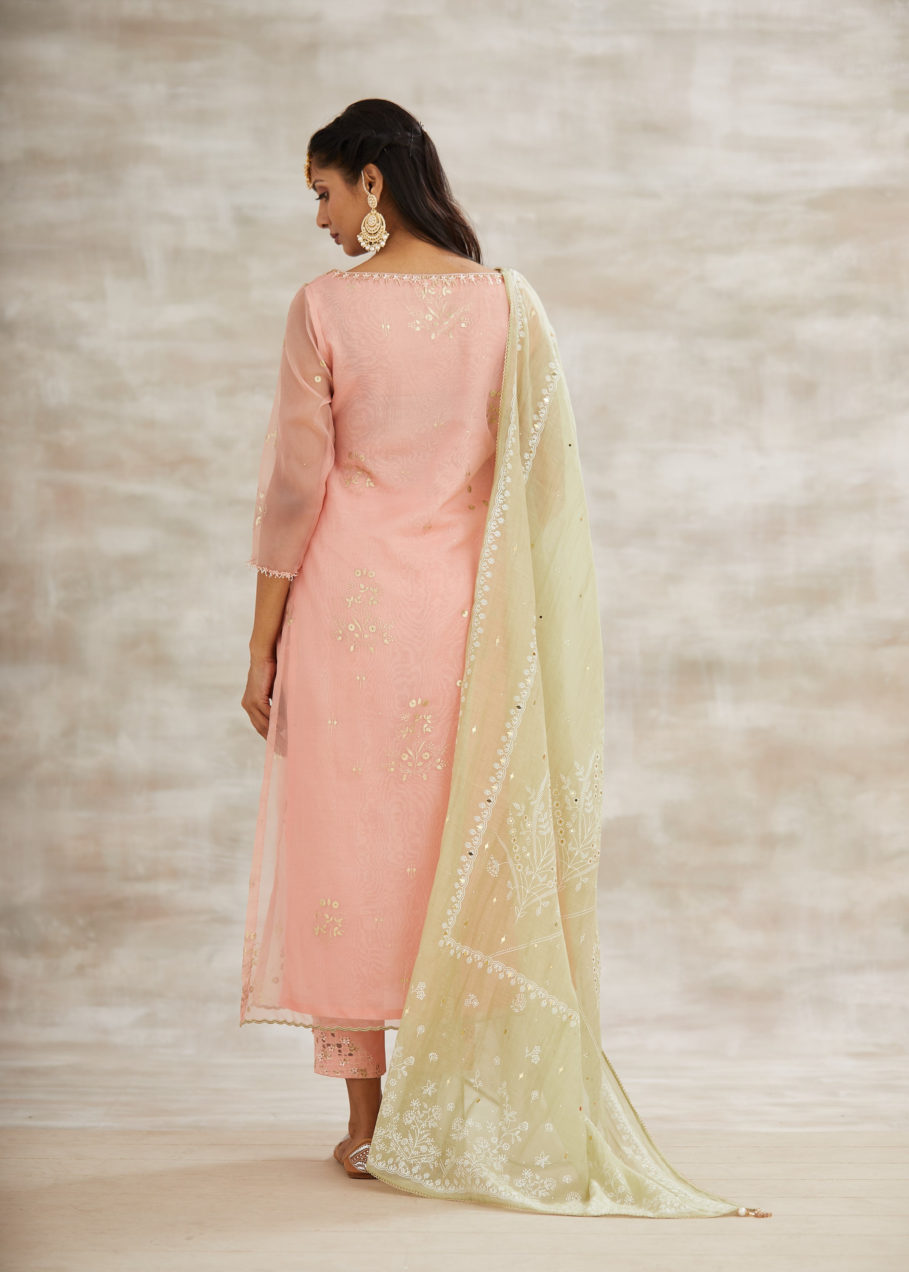 Embroidered Tonal Kurta Set