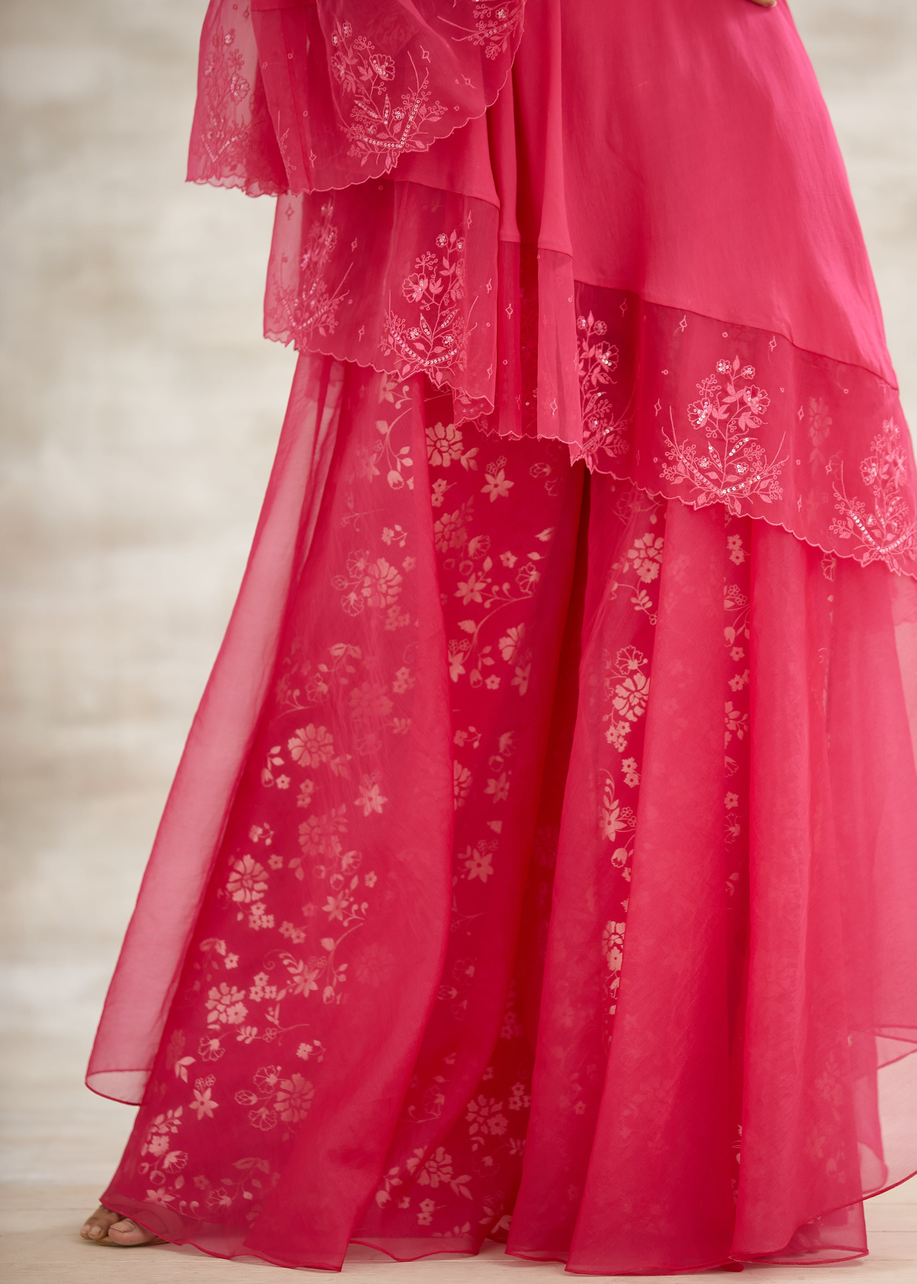 One Shoulder Layered Tunic Set