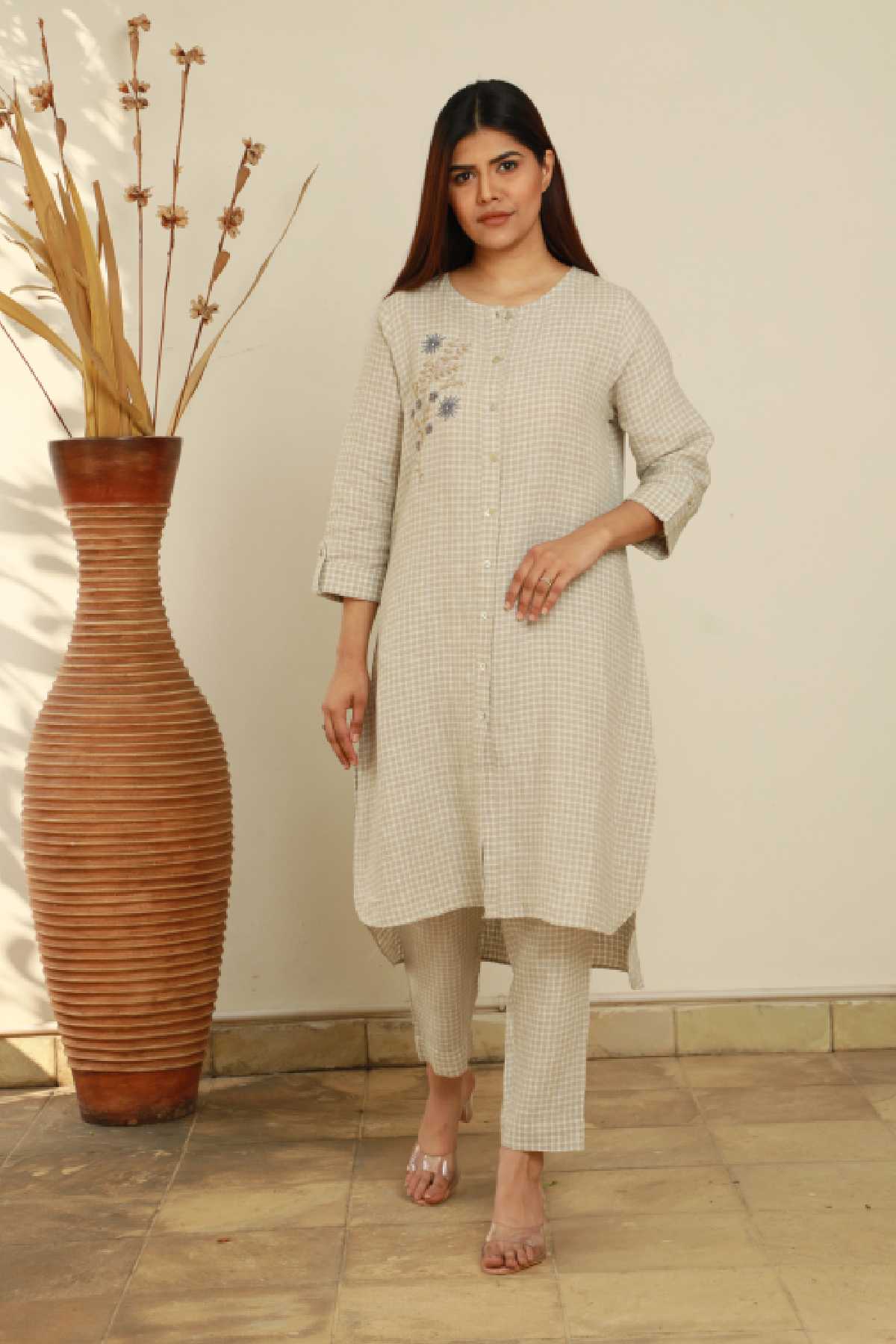 Off white Small Checks Pants