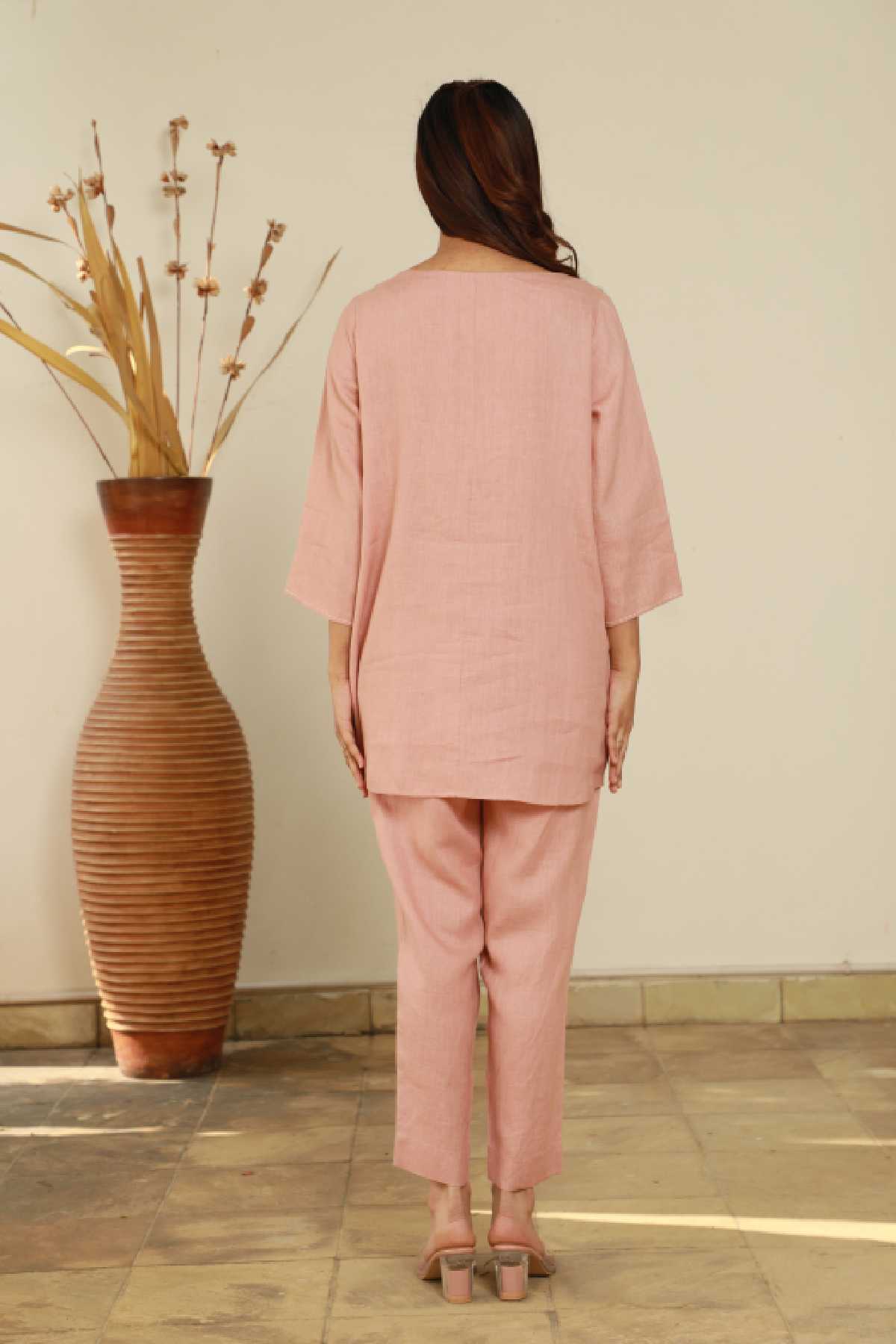 Pink Linen Pants
