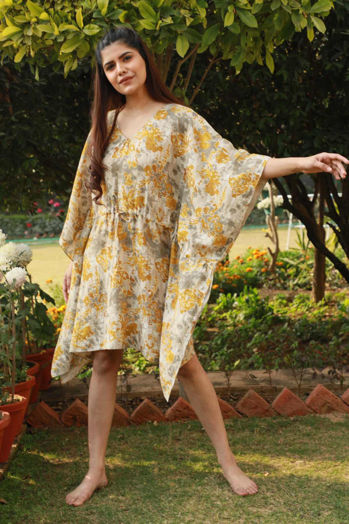 Floral Printed Kaftan
