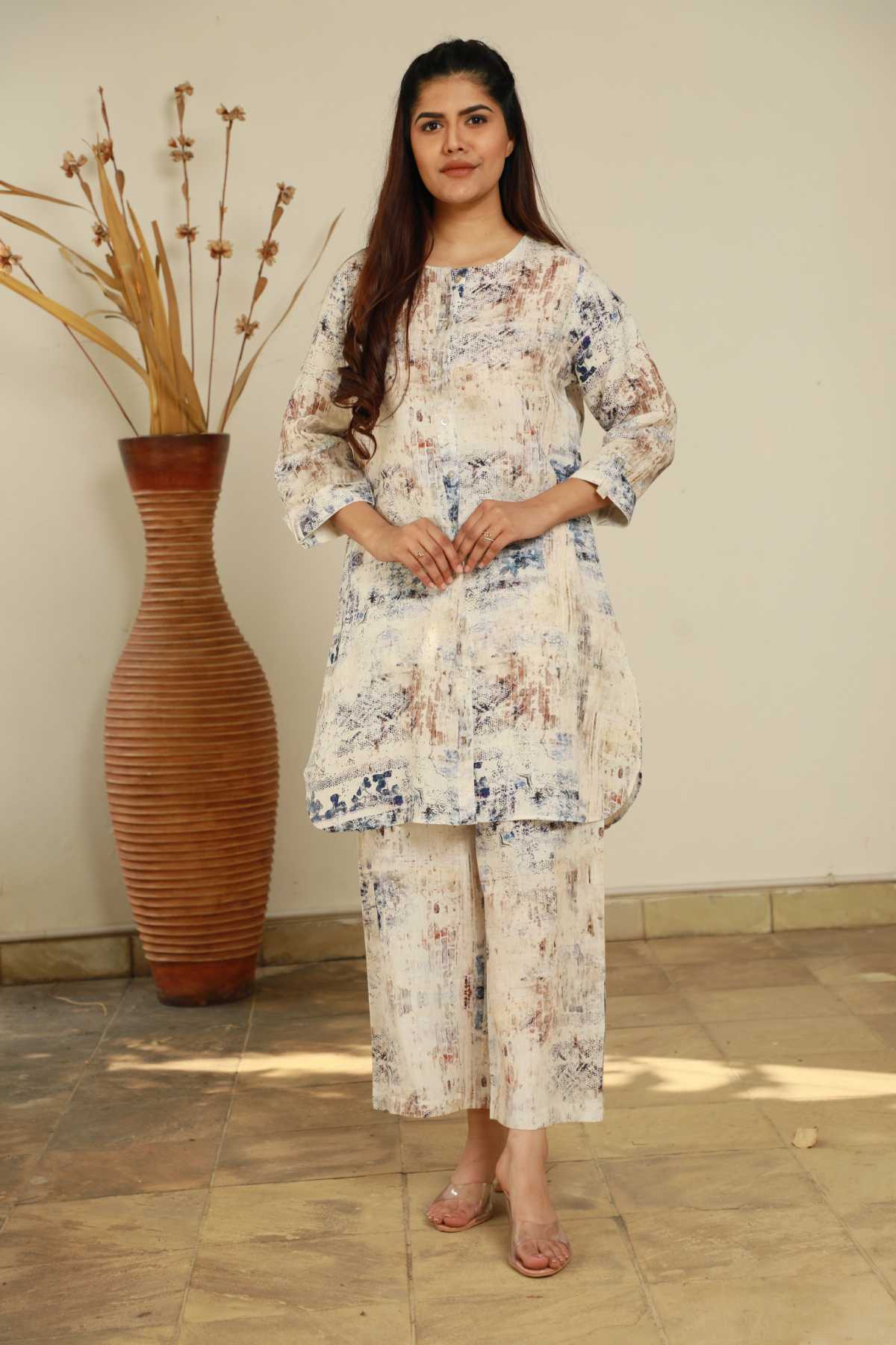 Blue Wallflower Printed Pants