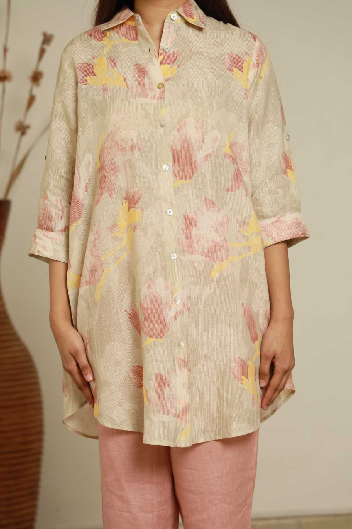 Magnolia Print Tunic