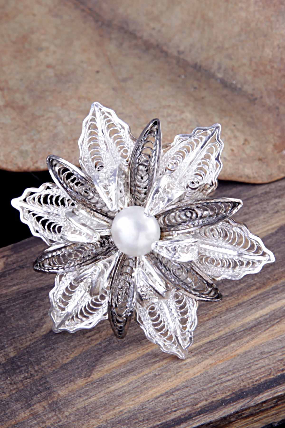 Sunflower Double Tone Ring