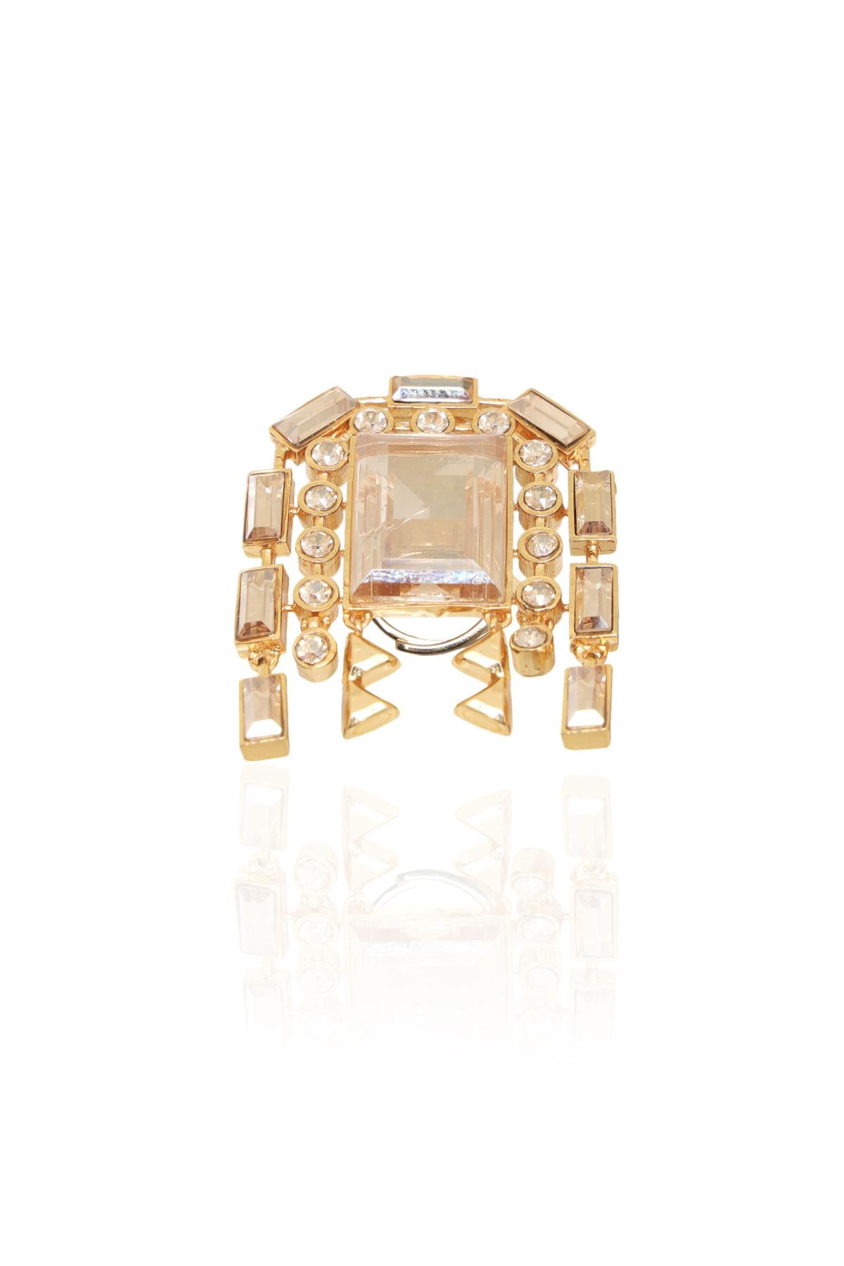 Buy Swarovski Baguette Ring For Women Online at ScrollnShops