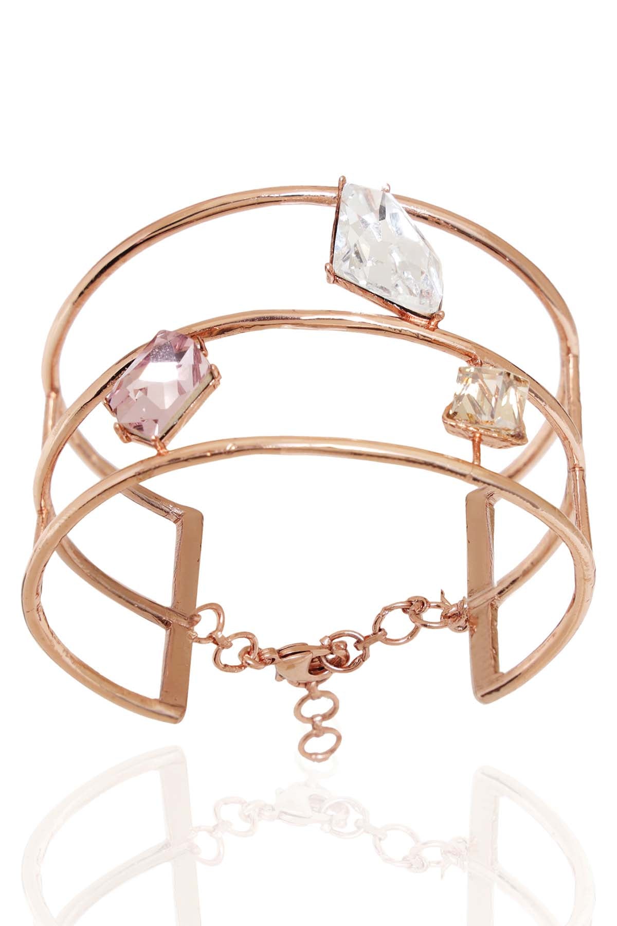 White Swarovski Studded Bracelet