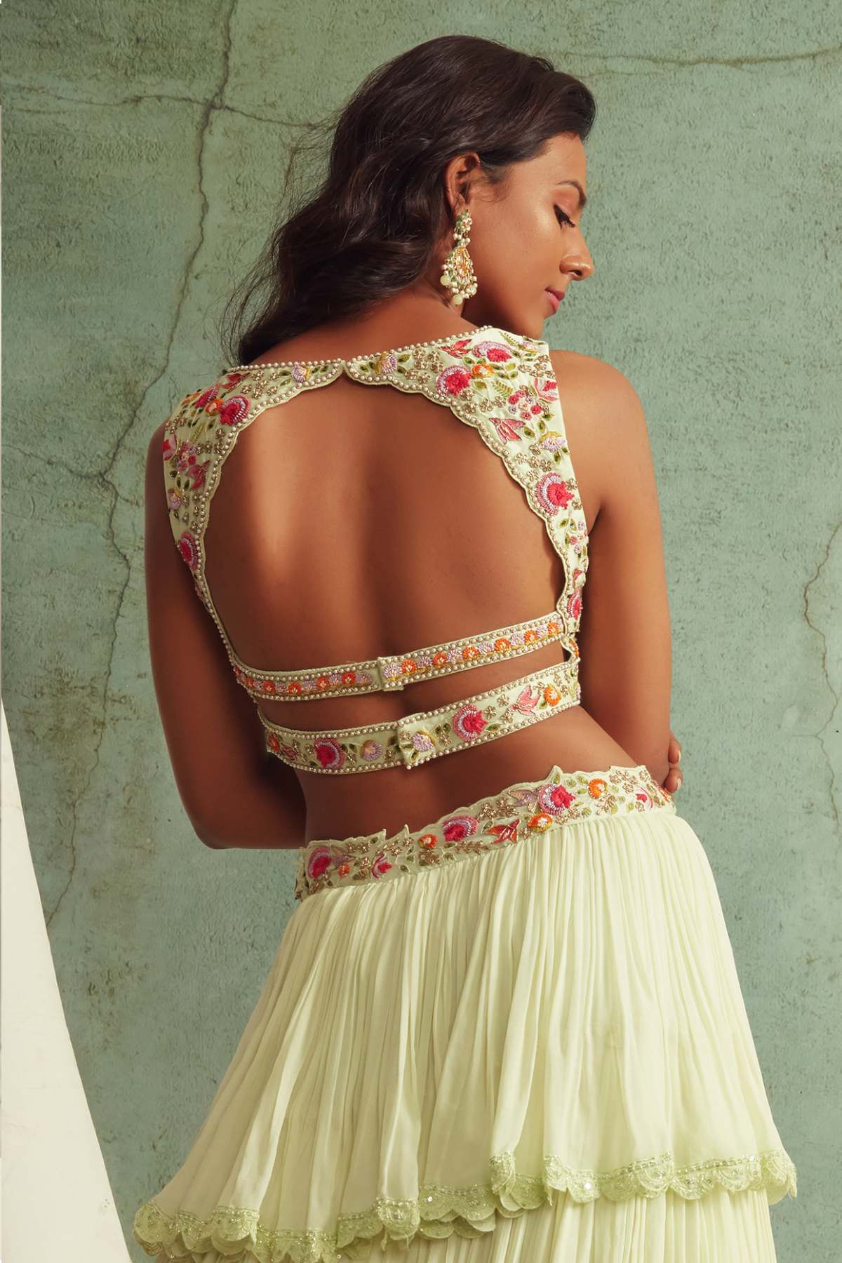 Tier Zardosi Lehenga Set