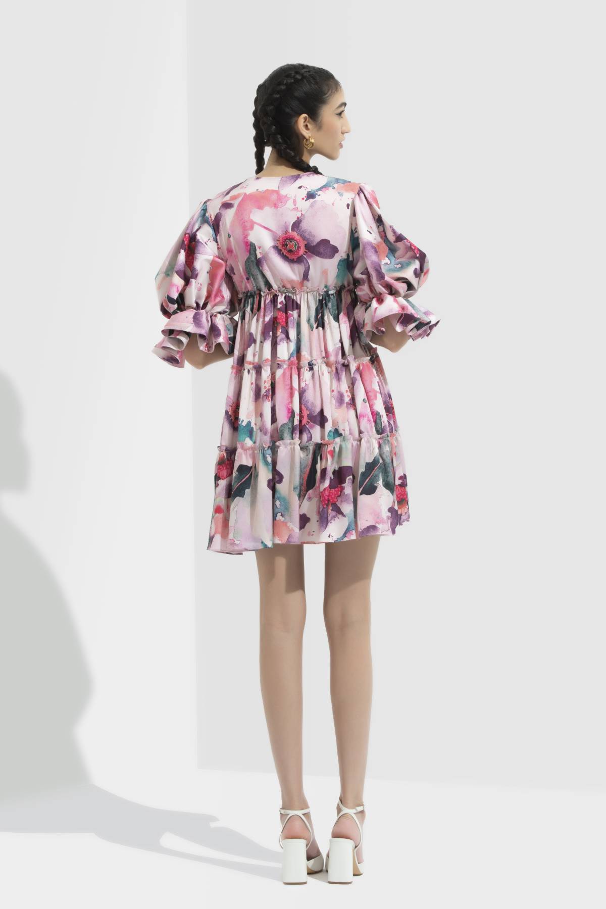 Multicolor Layered Mini Dress