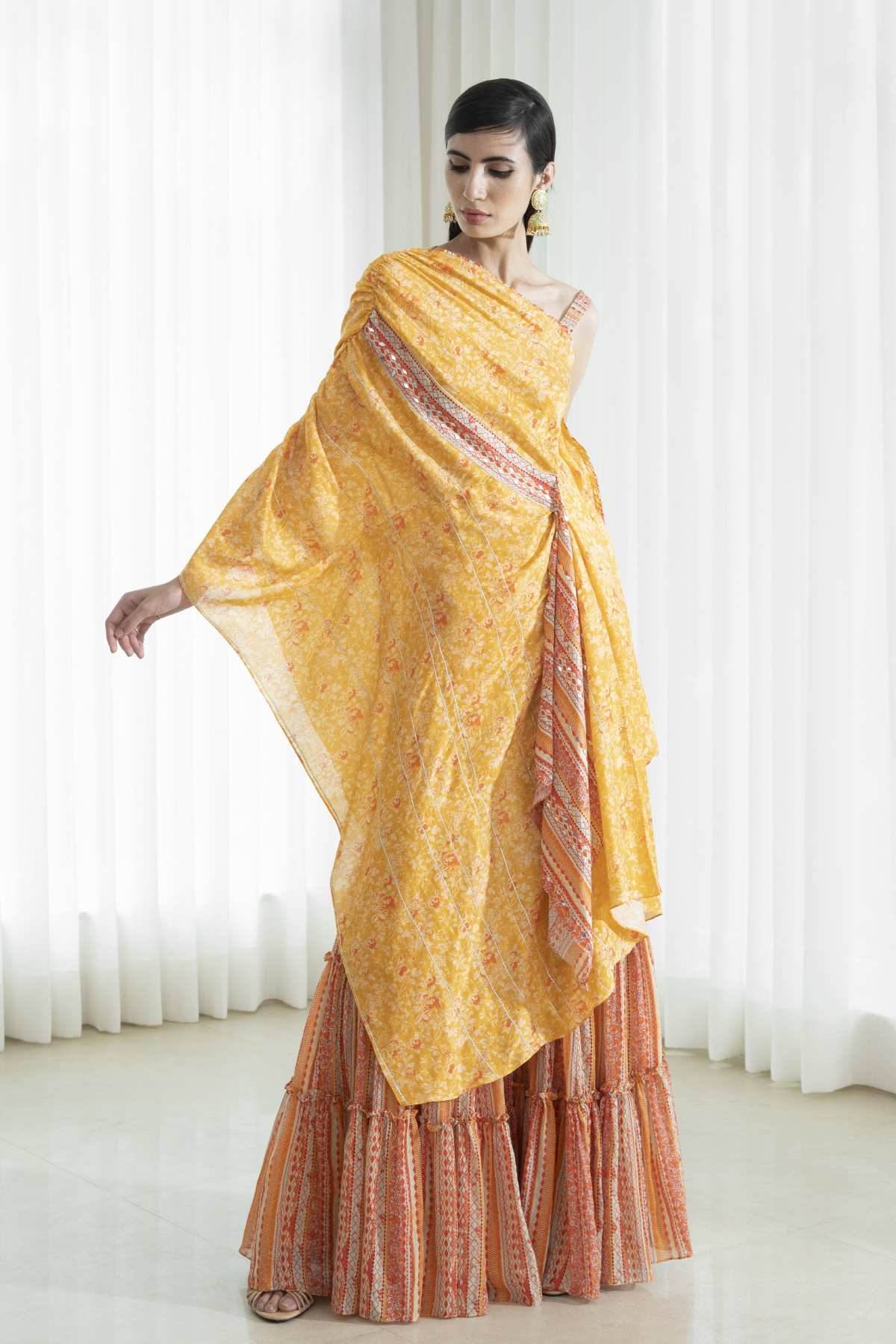 Tiered Tunic Sharara Set