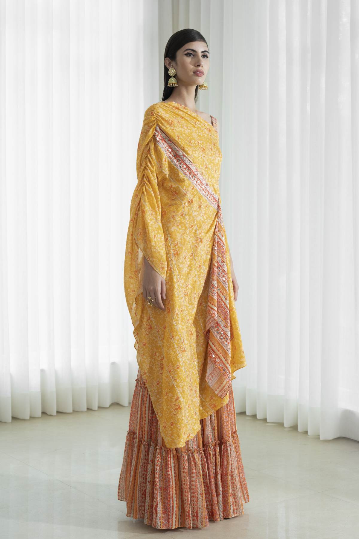 Tiered Tunic Sharara Set