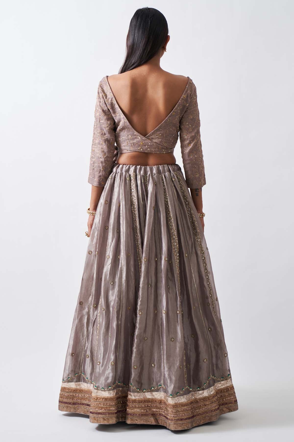 Tonal Ari Zardosi Lehenga Set