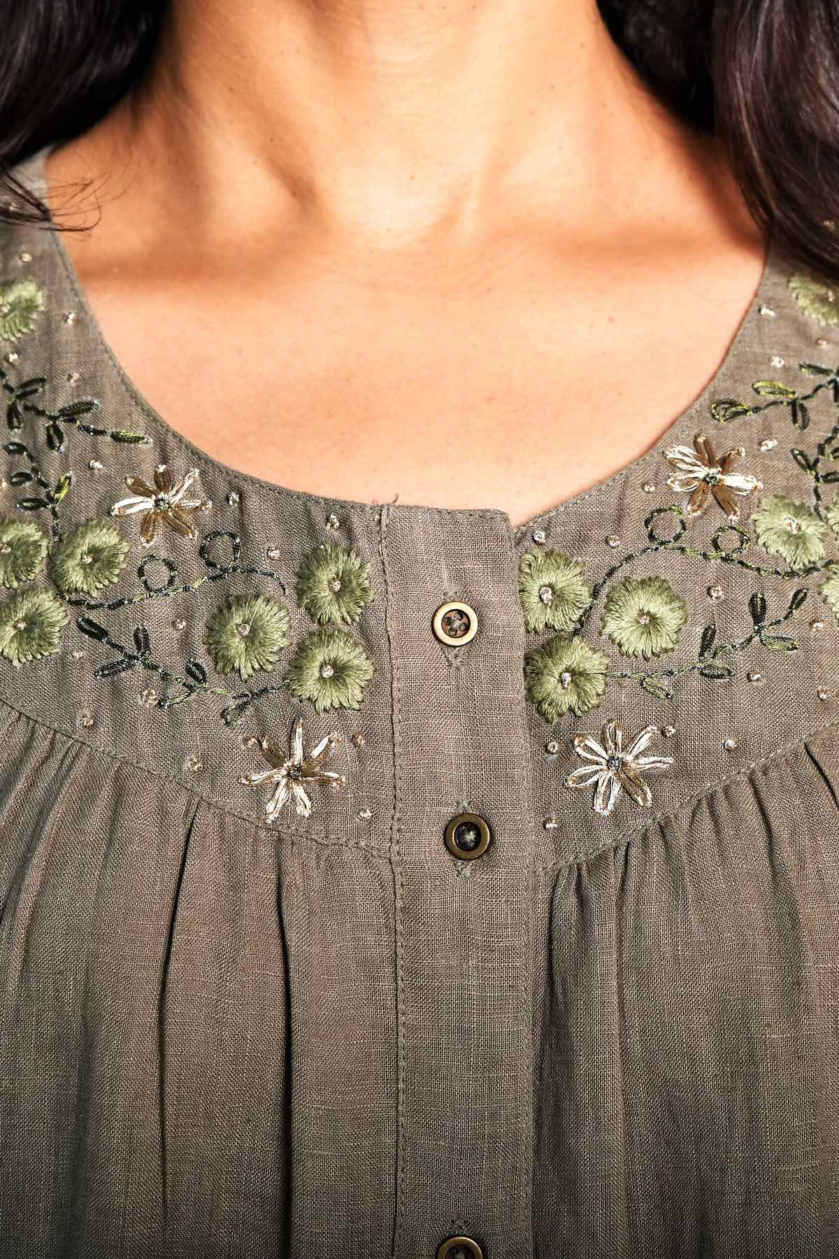 Tonal & Gold Work Tunic