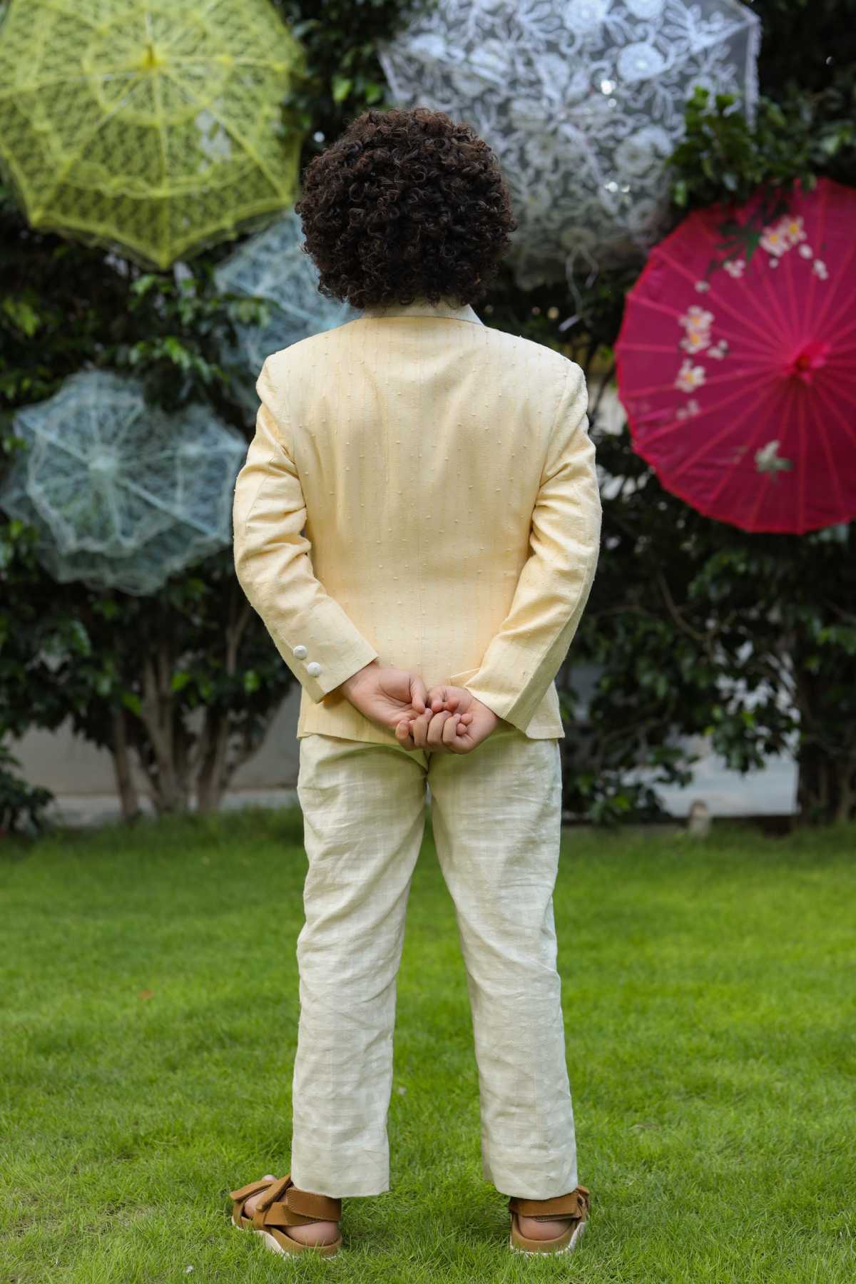 Tonal Striped Blazer