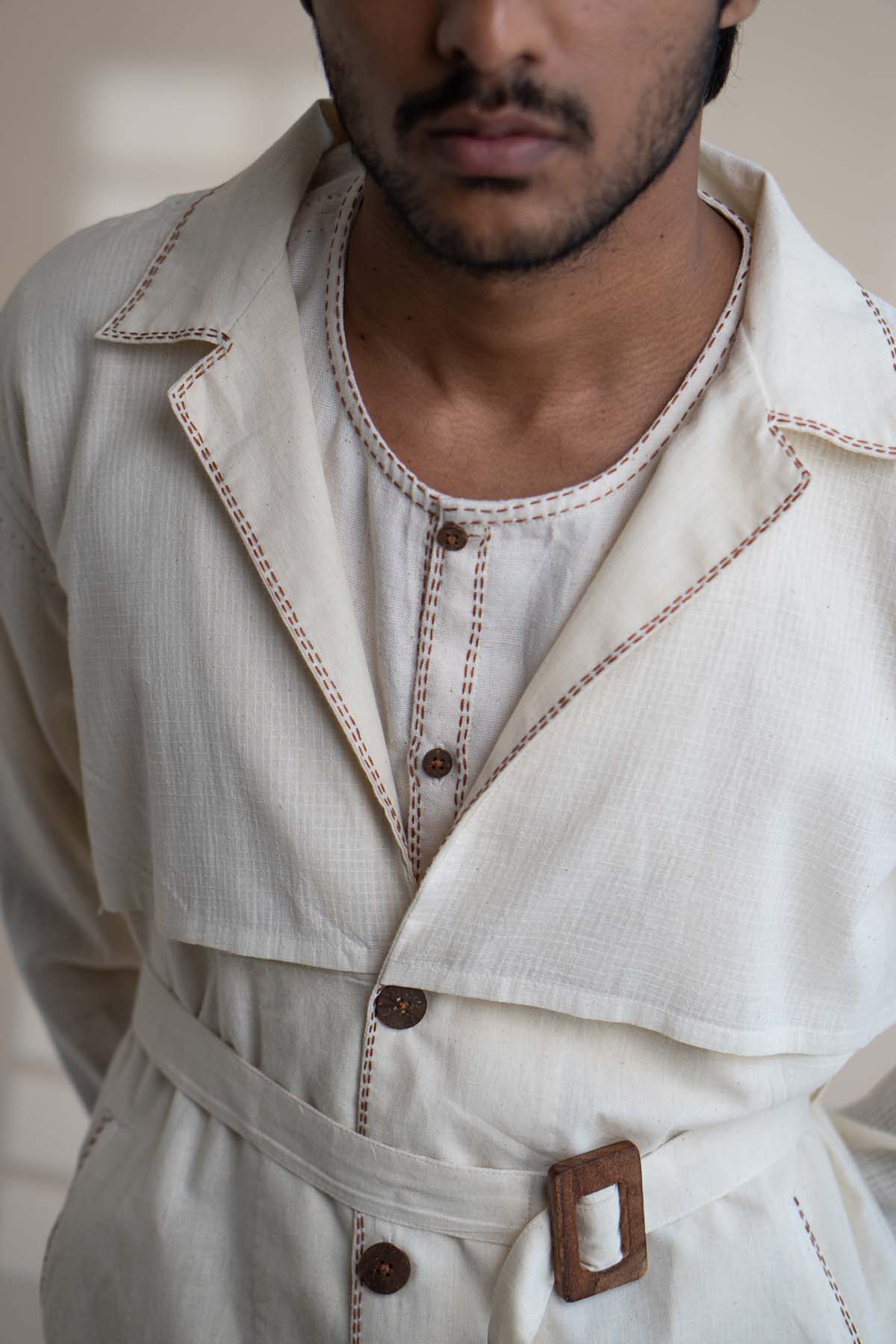 Trench Cotton Overlay Jacket