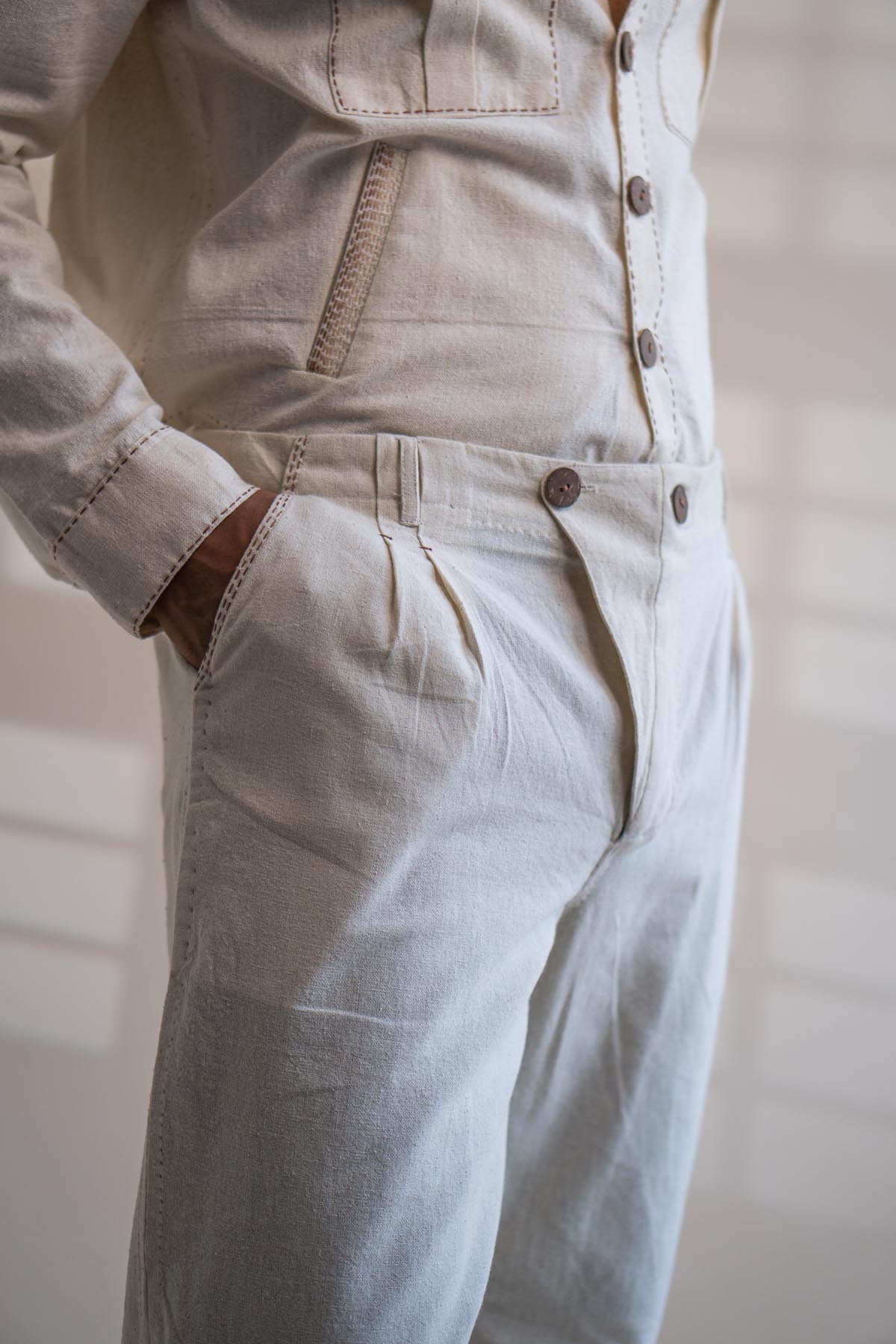 Wide Legged Cotton Pants