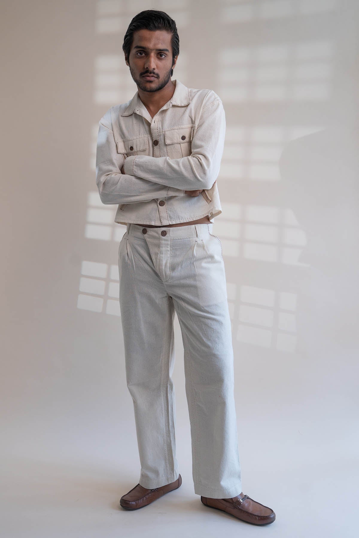 Buy Designer Wide Legged Cotton Pants By Lafaani