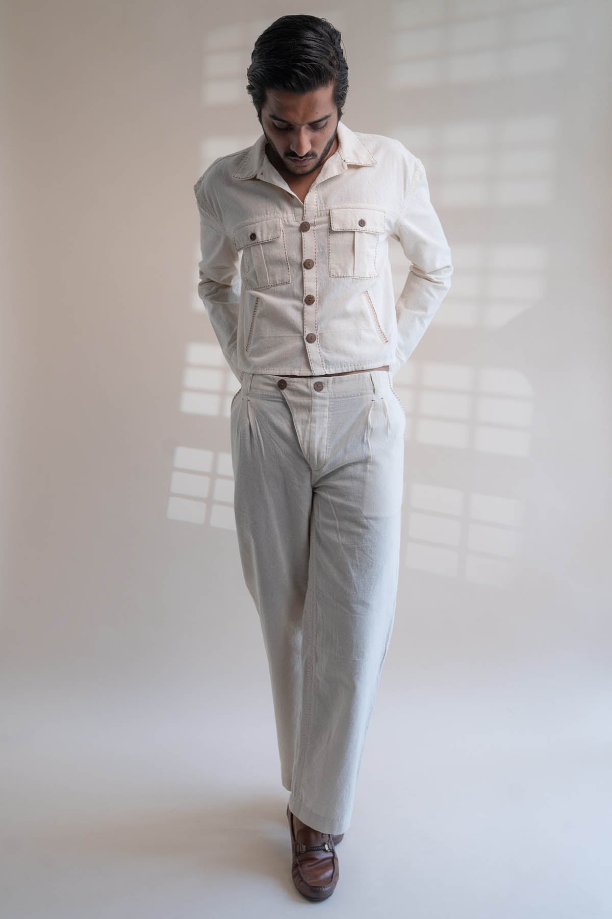 Wide Legged Cotton Pants