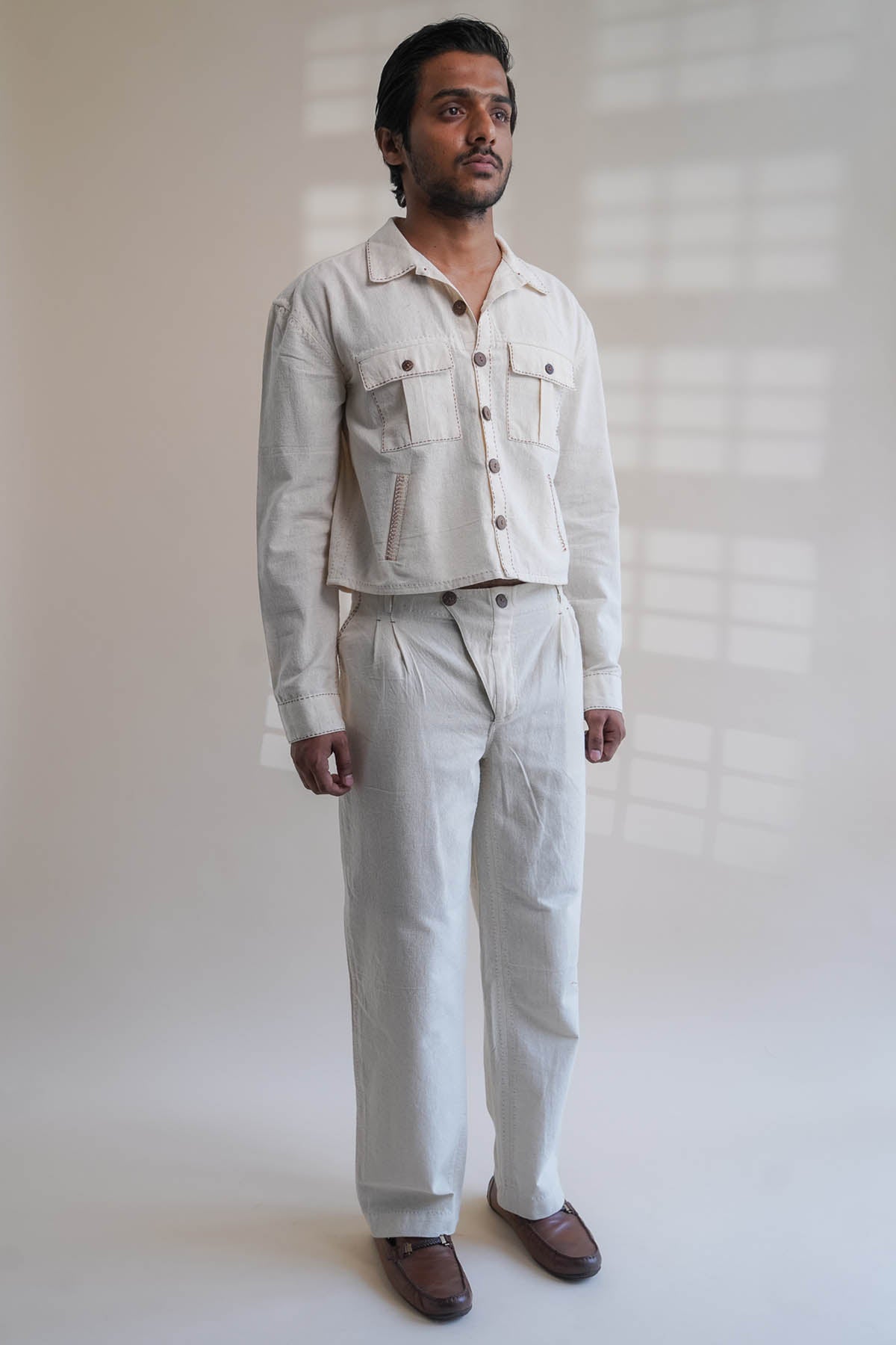 Wide Legged Cotton Pants