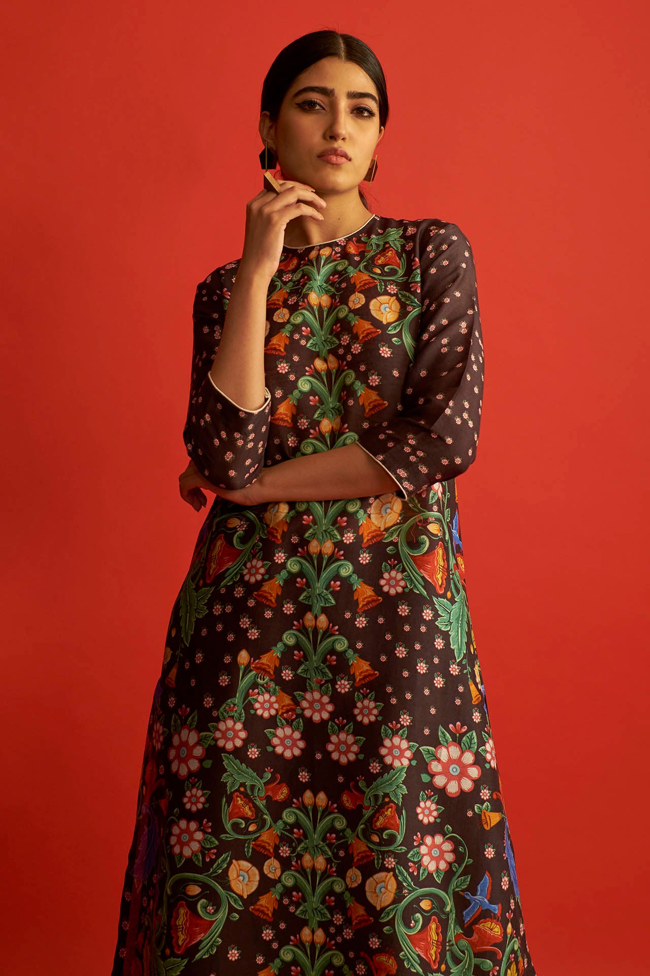 A-Line Printed Kurta