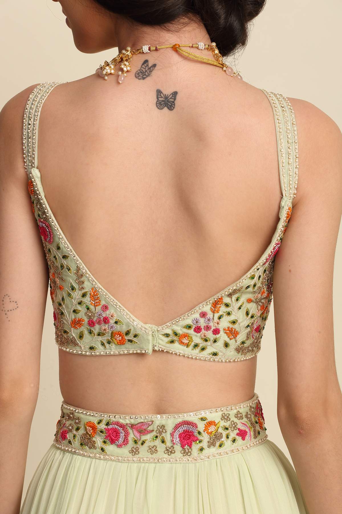 Zardosi Cape & Sharara Set