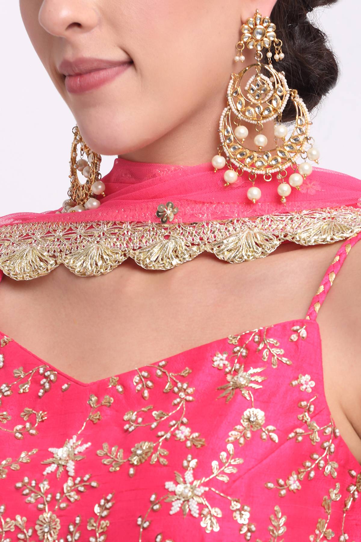 Fuchsia Gota Zardosi Sharara Set