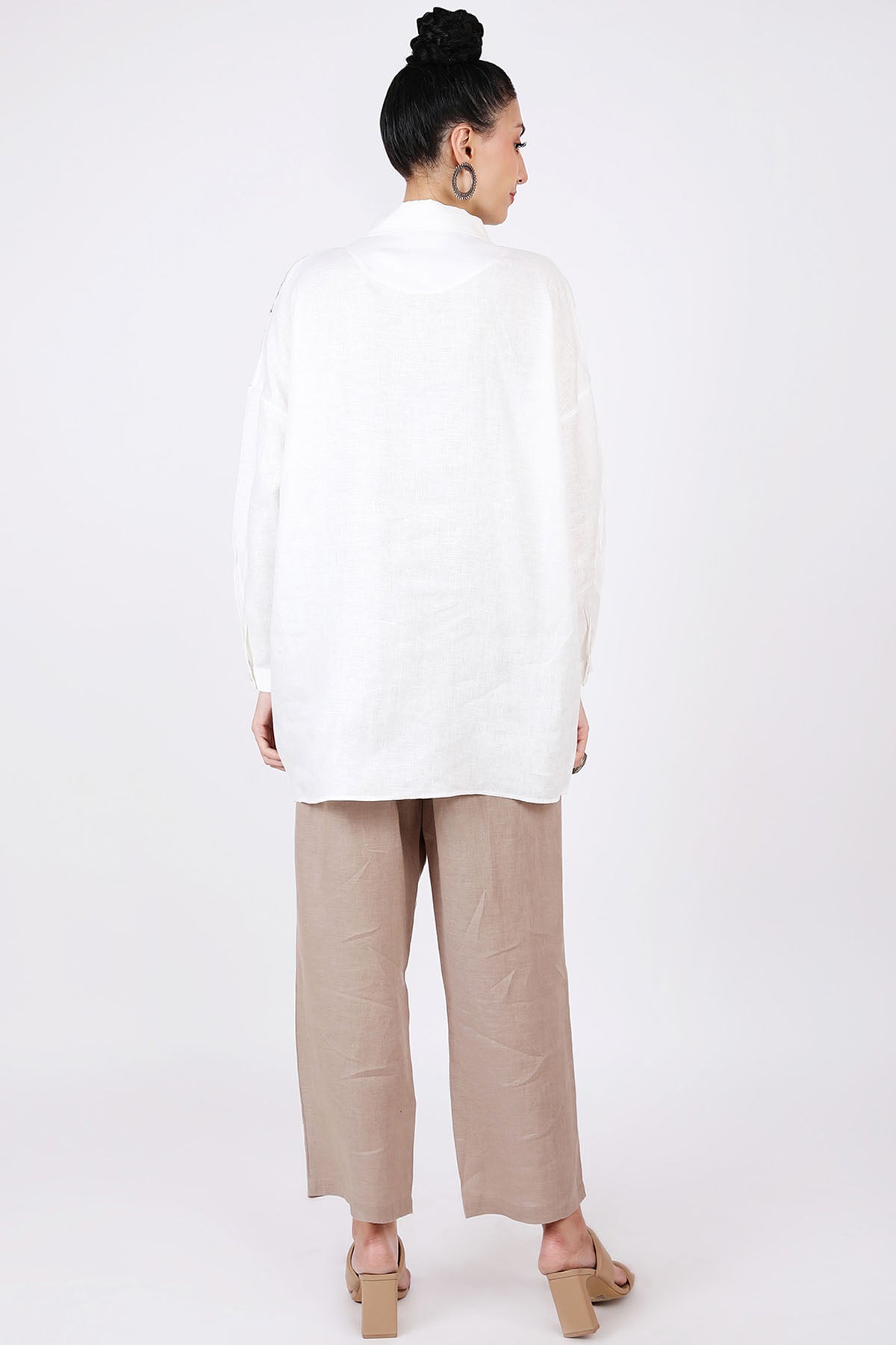 Zebra Printed Linen Shirt